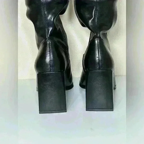 Open Edit Briar Over The Knee Boots Block Heel Goth Winter Club Size 9 New - Picture 9 of 11